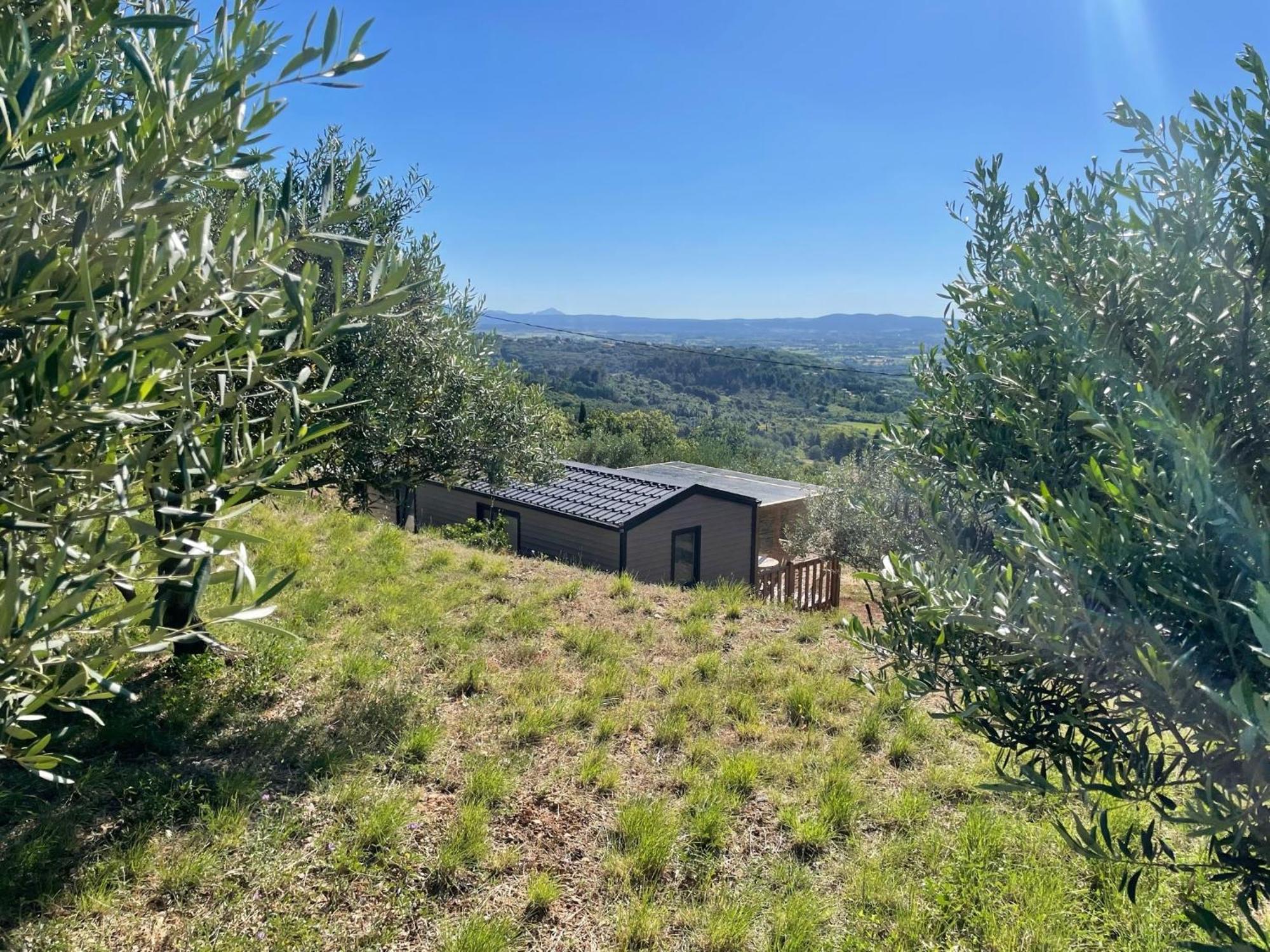 Mobil-Home En Pleine Nature A 3 Mins Du Lac Du Salagou Avec Vue Panoramique Lacoste  Buitenkant foto